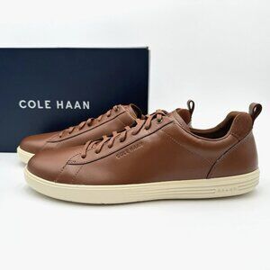 NEW Cole Haan Grand Plus Crosscourt Leather Men's Sneaker C36924 British Tan